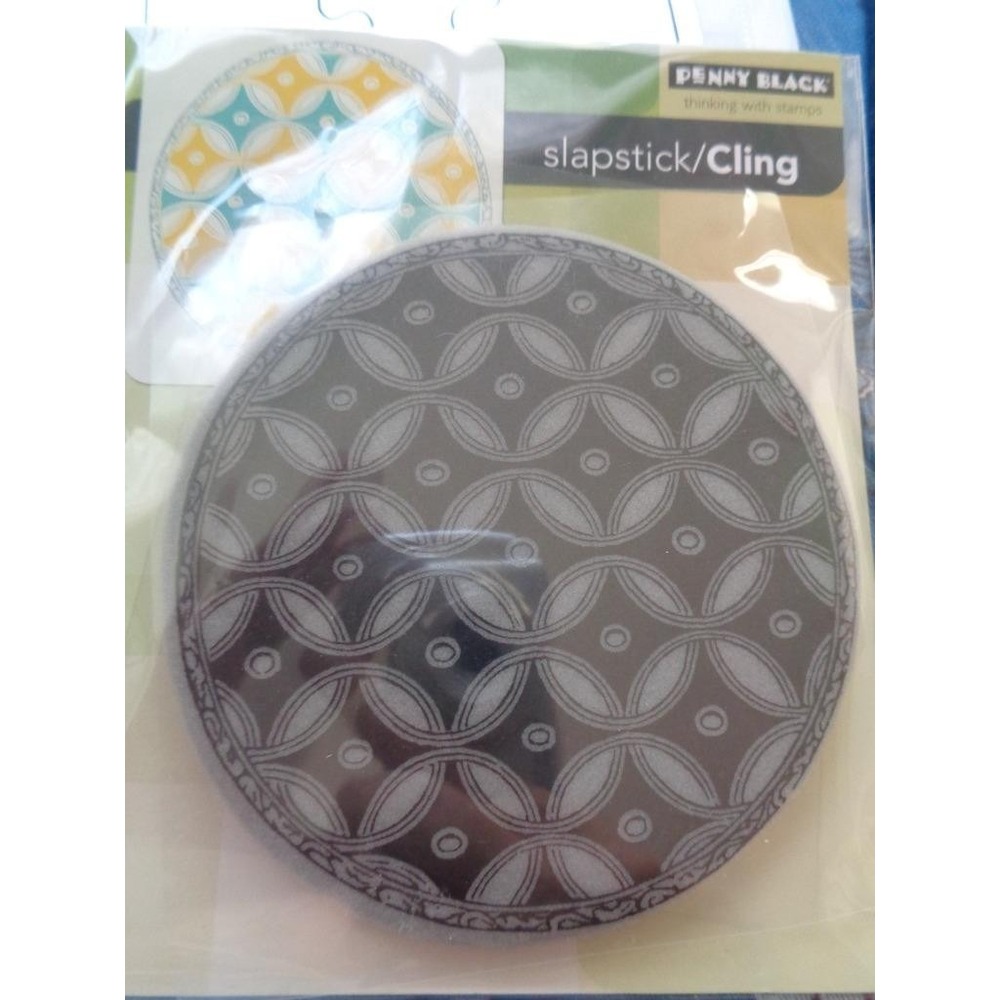 Penny Black Circle Pattern Cling Rubber Stamp Scrapbooking Card